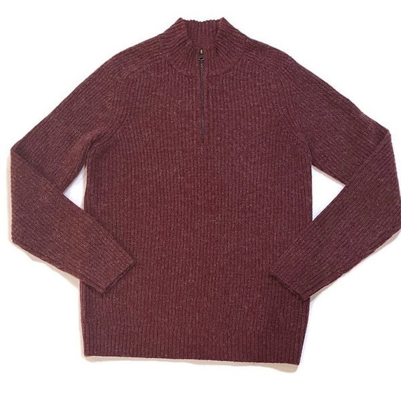 Abercrombie & Fitch Other - Abercrombie & Fitch Maroon 1/4 Zip Wool Sweater S